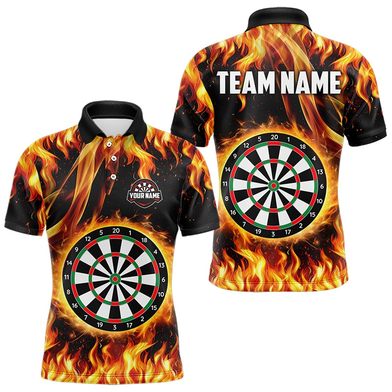 Flame Darboard Fire Pattern Custom Women Darts Team NQS9459