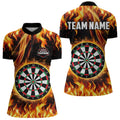 Flame Darboard Fire Pattern Custom Women Darts Team NQS9459