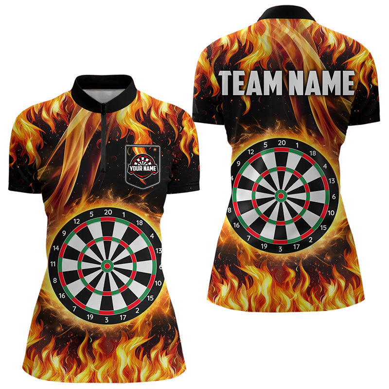 Flame Darboard Fire Pattern Custom Women Darts Team NQS9459
