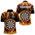 Flame Darboard Fire Pattern Custom Women Darts Team NQS9459