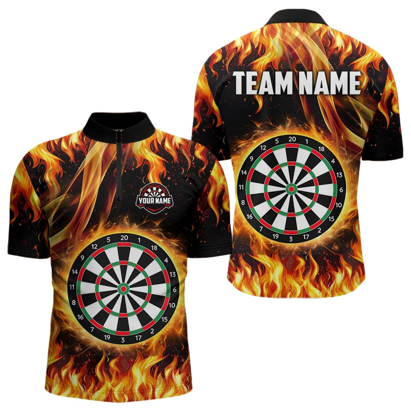 Flame Darboard Fire Pattern Custom Women Darts Team NQS9459