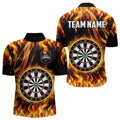 Flame Darboard Fire Pattern Custom Women Darts Team NQS9459