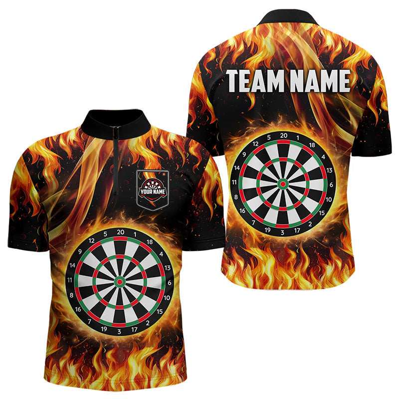 Flame Darboard Fire Pattern Custom Women Darts Team NQS9459