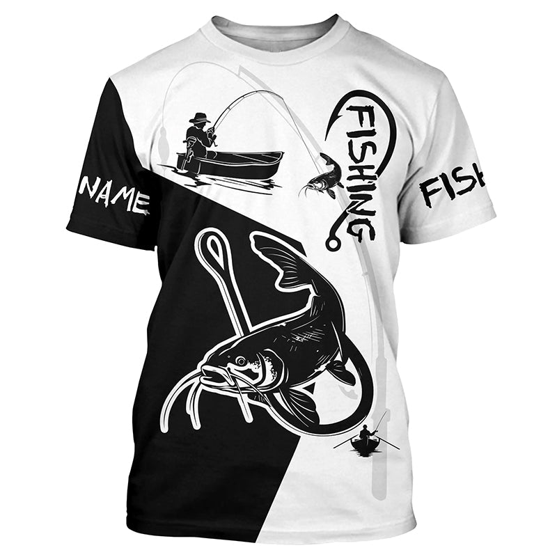 Catfish Fishing Custom Name 3D All Over Printed, Personalized Catfish Fishing gifts NQS335