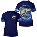 Striped Bass Fishing Blue lightning Custom Long sleeve fishing, striper fishing NQS326