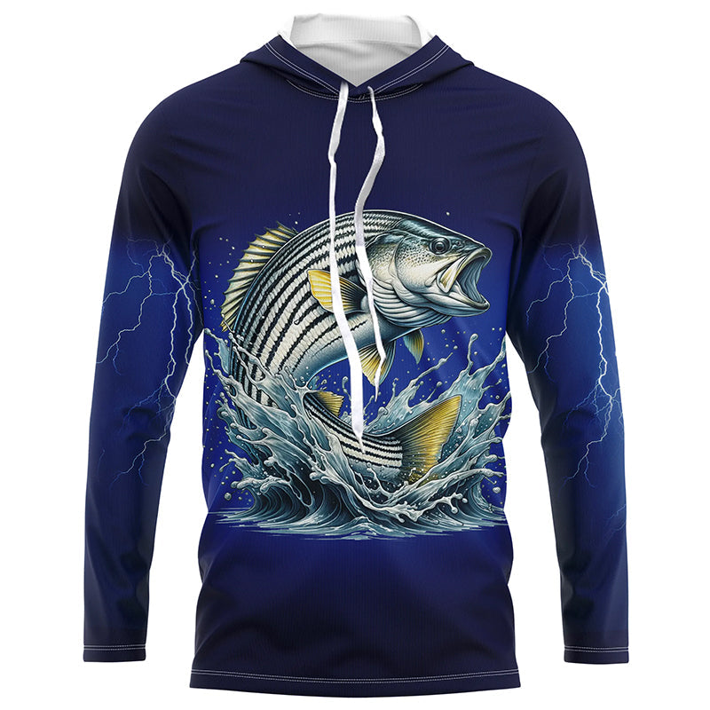 Funny Striped Bass Fishing blue lightning 3D All Over printed NQS327
