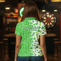 Green glitter shamrock clover Darts custom St Patrick day Darts Team NQS9464