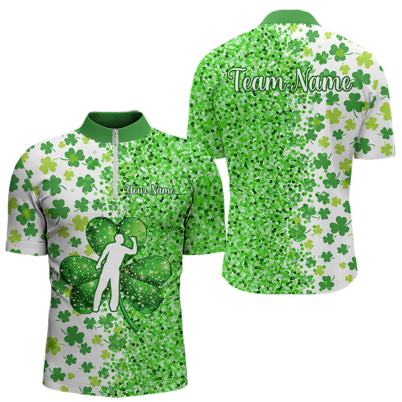 Green glitter shamrock clover Darts custom St Patrick day Darts Team NQS9464