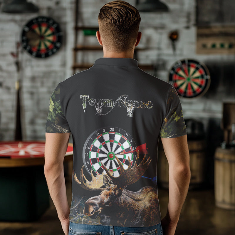 Personalized Black Camo Moose Darts Custom Darts Team NQS9467
