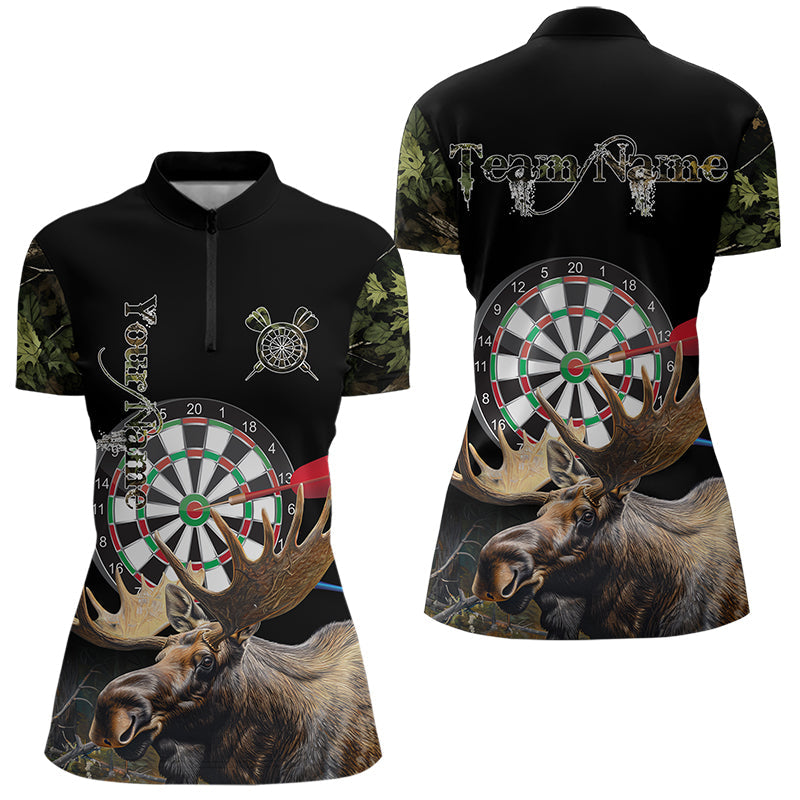 Personalized Black Camo Moose Darts Custom Darts Team NQS9467