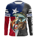 Texas Slam Fishing Custom long sleeve Fishing Redfish trout flounder Fishing NQS6729