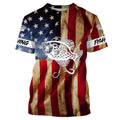 Personalized Crappie Fishing American Flag patriotic performance Fishing NQS1381