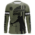 Redfish hunter bowfishing American flag Custom UV sun protection Long sleeve Fishing NQS9618