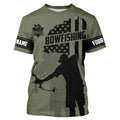 Redfish hunter bowfishing American flag Custom UV sun protection Long sleeve Fishing NQS9618