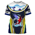 Tuna fishing American flag patriotic Custom Name fishing, women, kid, fishing apparel NQS3285