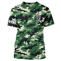 Green camouflage Bass fishing Custom bass fishing - personalized camo fishing apparel NQS7569