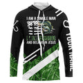 Bass fishing green camo I am a simple man I like fishing and believe in Jesus Custom fishing NQS4245