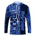 Fish reaper fishing blue camo UV protection custom fishing, fishing NQS2444