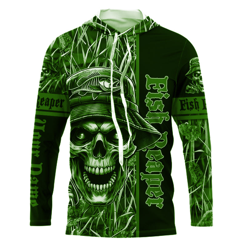Fish reaper fishing green camo UV protection custom fishing NQS2445