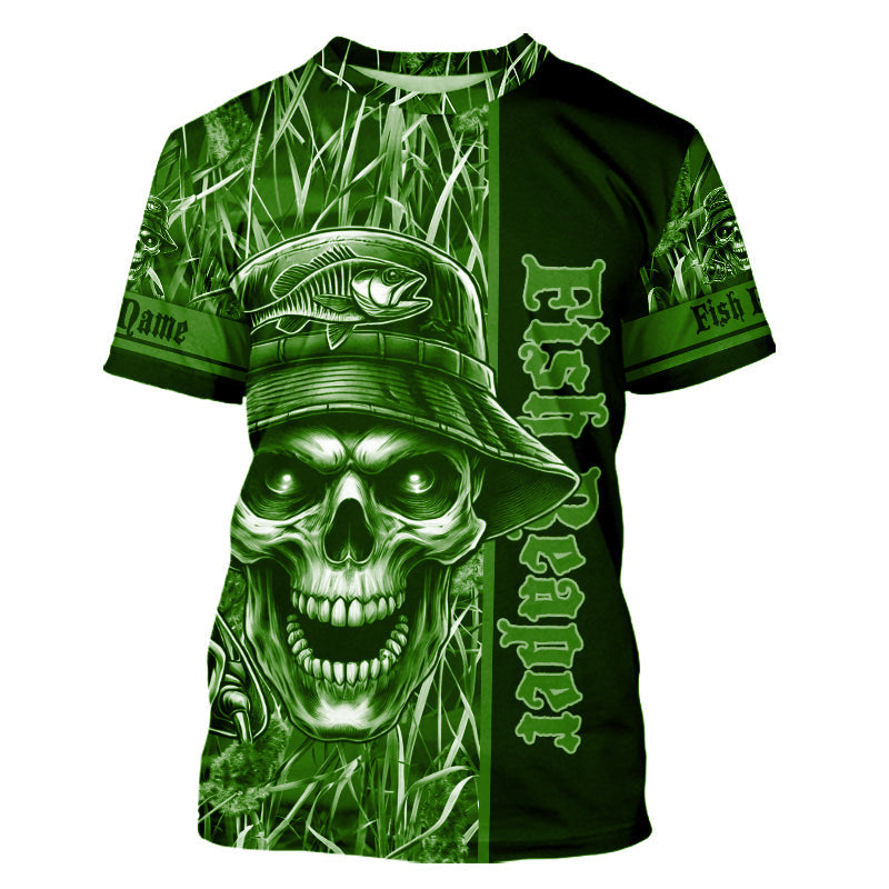Fish reaper fishing green camo UV protection custom fishing NQS2445