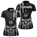 Black and White American Flag Skull Dart, Custom Patriotic Dart NQS9099