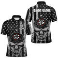 Black and White American Flag Skull Dart, Custom Patriotic Dart NQS9099