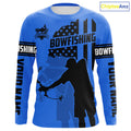 Carp hunter bowfishing black and blue American flag Custom UV sun protection Long sleeve Fishing NQS9818