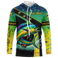 Mahi mahi fishing green scales UV protection Custom long sleeve fishing, Dorado fishing NQS5393