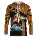 Redfish fishing scales UV protection Custom long sleeve fishing, red drum fishing NQS5394