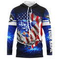 Walleye Fishing 3D American Flag patriotic Customize name All over print NQS414