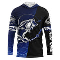 Largemouth Bass Fishing tattoo blue camo black Custom name UPF30+ performance fishing fishing gift, women NQS2049