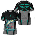Personalized Black Musky Fishing, Team Muskie Fishing Long Sleeve tournament| Green NQS6287