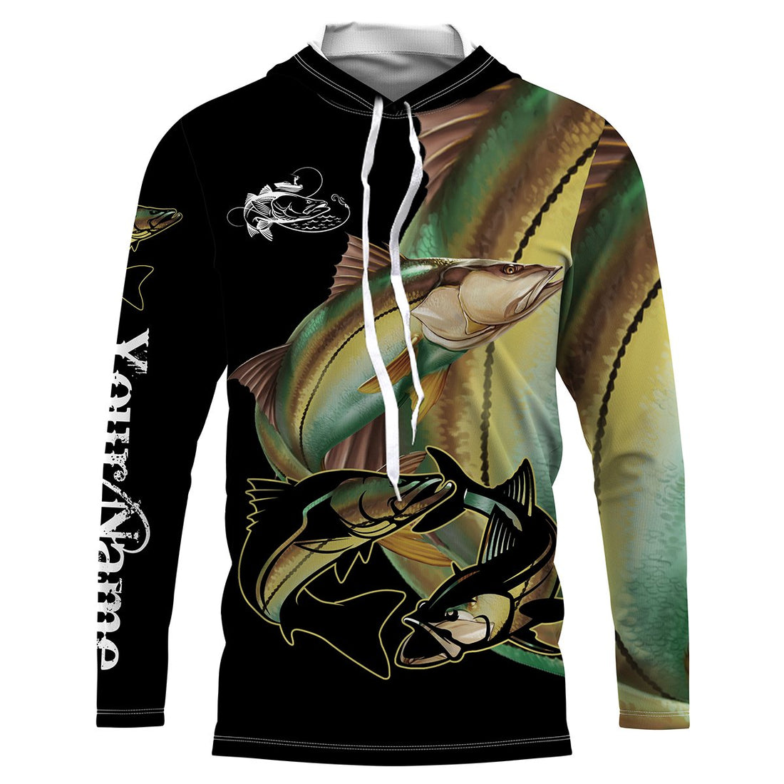 Snook fish saltwater fishing Customize UV protection long sleeves fishing, gifts for fishing lover NQS2453