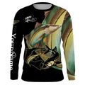 Snook fish saltwater fishing Customize UV protection long sleeves fishing, gifts for fishing lover NQS2453