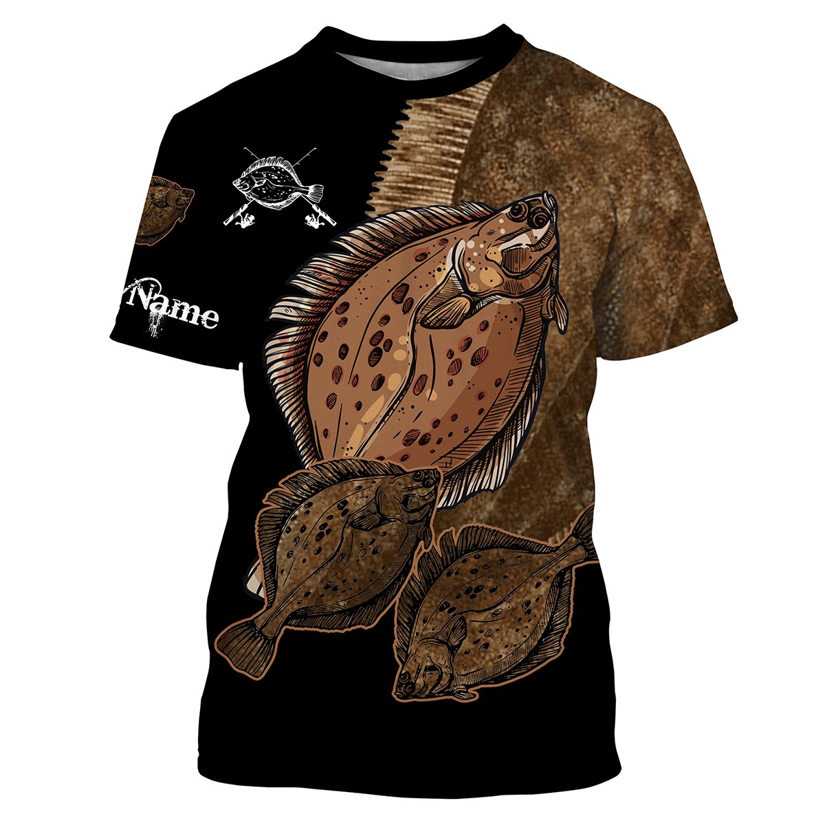 Flounder Fishing Customize Name UV protection long sleeves fishing, gifts for fishing lover NQS2449