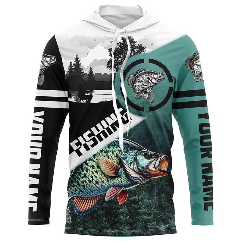 Crappie Fishing Customize Sun protection long sleeve fishing, Personalized Fishing Gifts NQS420
