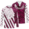 American flag pink camo fishing personalized patriotic UV Protection camouflage Women Fishing NQS5628