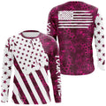 American flag pink camo fishing personalized patriotic UV Protection camouflage Women Fishing NQS5628
