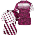 American flag pink camo fishing personalized patriotic UV Protection camouflage Women Fishing NQS5628