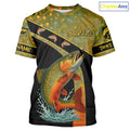 Brook Trout fishing scales UV protection Custom long sleeve fishing, Trout fishing