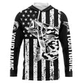 Black and White American Flag Largemouth Bass Fishing Camo Custom patriotic Bass fishing NQS9119