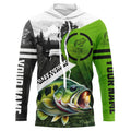 Largemouth Bass Fishing customize name UV protection long sleeves performance fishing NQS1912