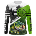 Largemouth Bass Fishing customize name UV protection long sleeves performance fishing NQS1912
