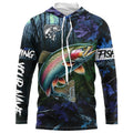 Rainbow trout Fishing blue camo fishing team trout Custom Long Sleeve UV protection fishing NQS6070