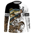 Smallmouth Bass Fishing Camo UV protection long sleeves Custom Smallmouth Bass Fishing NQS682