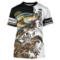 Smallmouth Bass Fishing Camo UV protection long sleeves Custom Smallmouth Bass Fishing NQS682
