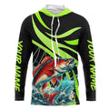 Personalized Redfish puppy Long Sleeve Fishing, Red drum Tournament Fishing | Green NQS7425