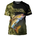 Walleye fishing camouflage Custom performance long sleeve Fishing, Walleye Fishing NQS4863