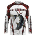 Catfish fishing red camo Custom Name Fishing UV Protection Gift For Fisherman NQS5166