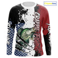 Red, white and blue Crappie fishing American Flag Custom patriotic Crappie fishing NQS9860